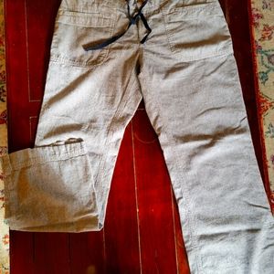 Northface Women's pants size 12, blue & white striped